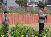 Hadiri Apel Gelar Pasukan Operasi Mantap Brata Krakatau 2023-2024, Kasrem 043/Gatam, Korem 043/Gatam Beserta Jajaran Siap Bantu POLRI