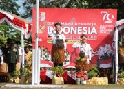 Pimpin Upacara Kemerdekaan RI di PLBN Sota, Kepala BPSDM Kemendagri Dorong Peningkatan Nilai Produk Masyarakat Perbatasan