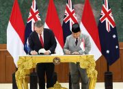 Menhan Prabowo Tanda Tangani Perjanjian Kerja Sama Pertahanan RI-Australia di Akmil Magelang
