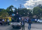 Aliansi ASN Bela Bupati Demo di Kantor Polres Halmahera Utara