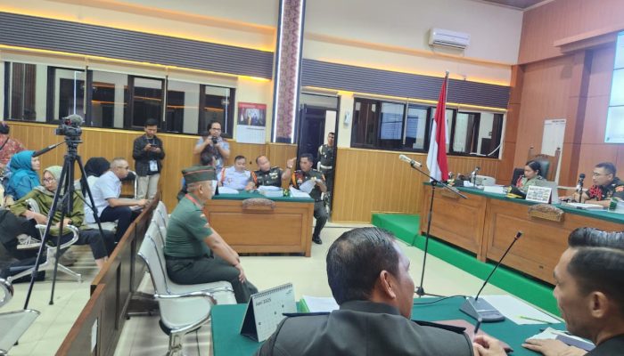 Sidang Perdana Penembakan Polisi di Way Kanan: Dua Oknum TNI Hadapi Dakwaan Berat di Palembang