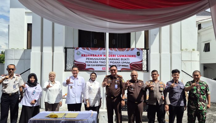 Kejari Lumajang Musnahkan Barang Bukti 108 Perkara, Mendominasi Kasus Narkotika